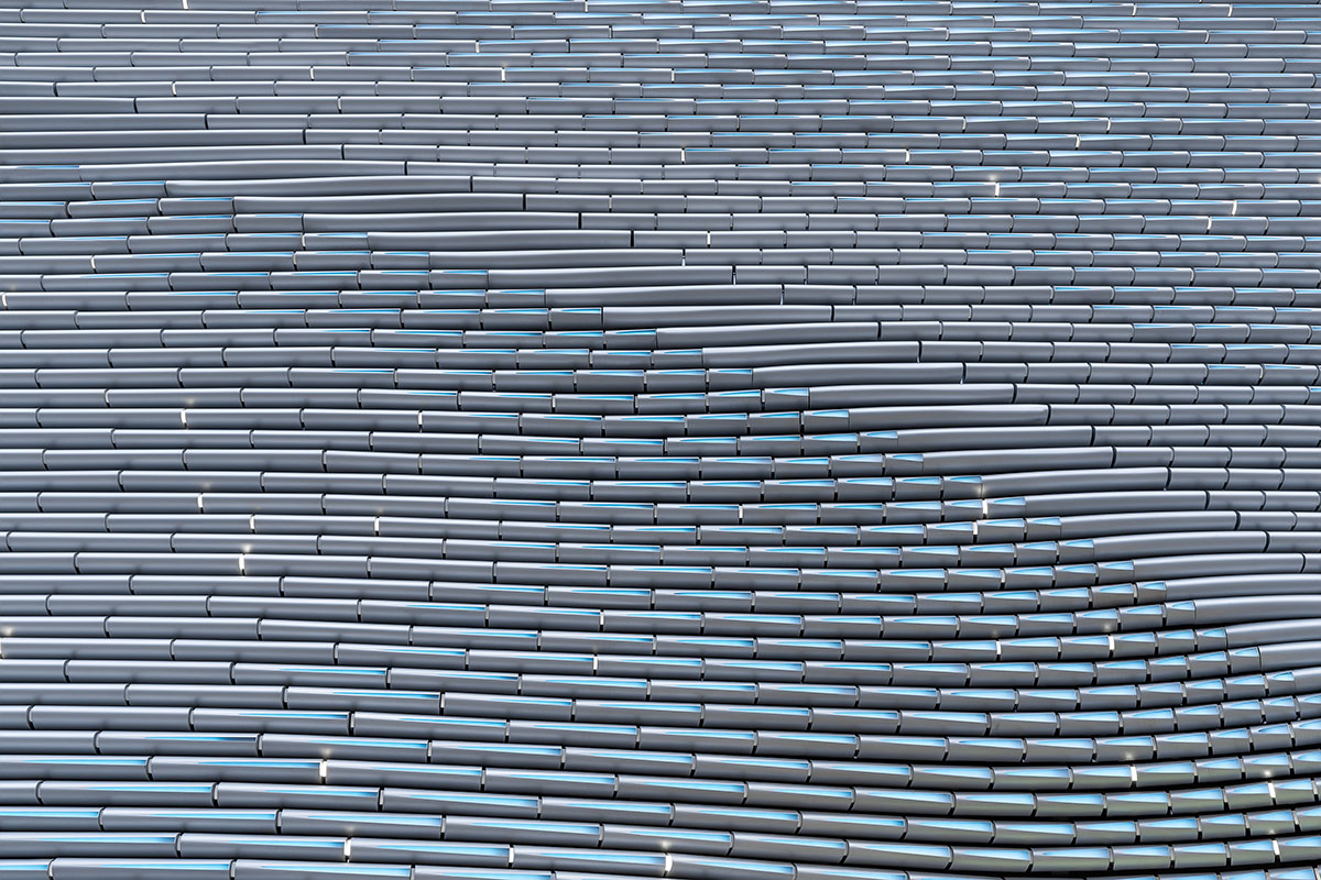 UNStudio designs store with extruded metallic tubes for mobile phone brand OPPO in Guangzhou