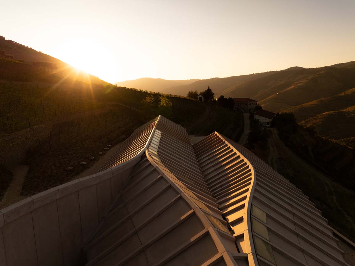 Atelier Sergio Rebelo adds organic elegance to a winery by mimicking the zigzags of the vineyards 