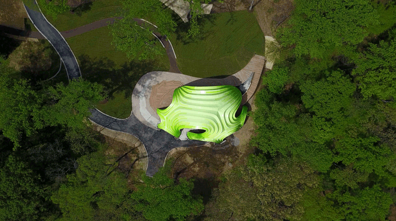 THEVERYMANY reinvents theatre typology with new Chrysalis Amphitheater set within Merriweather Park