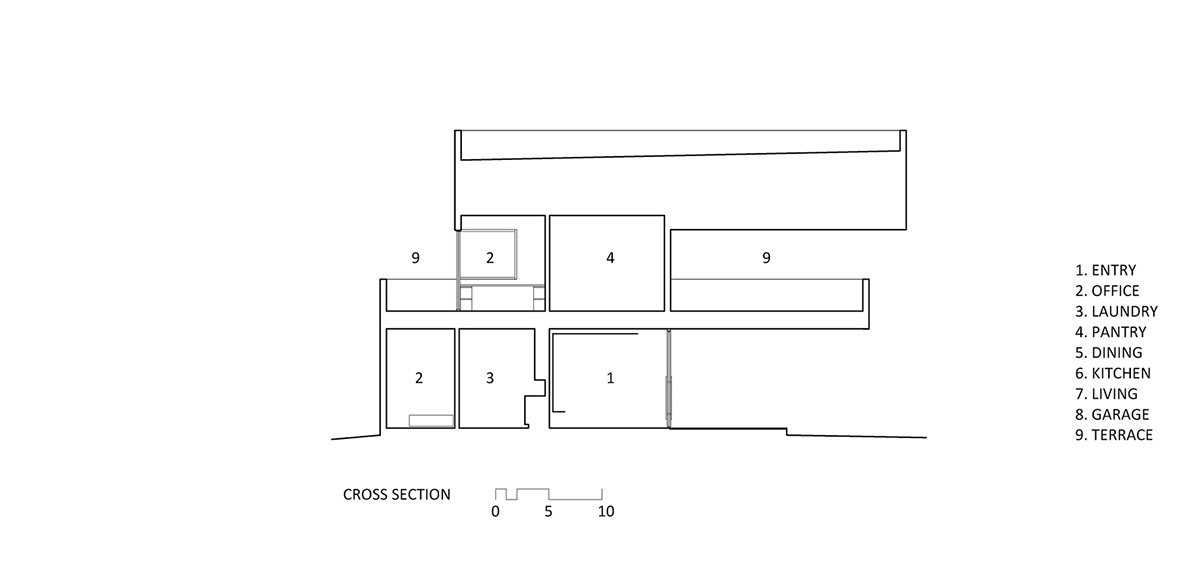 HK Associates Inc frames desert oasis with Ventana House featuring geometric protrudings in Tucson