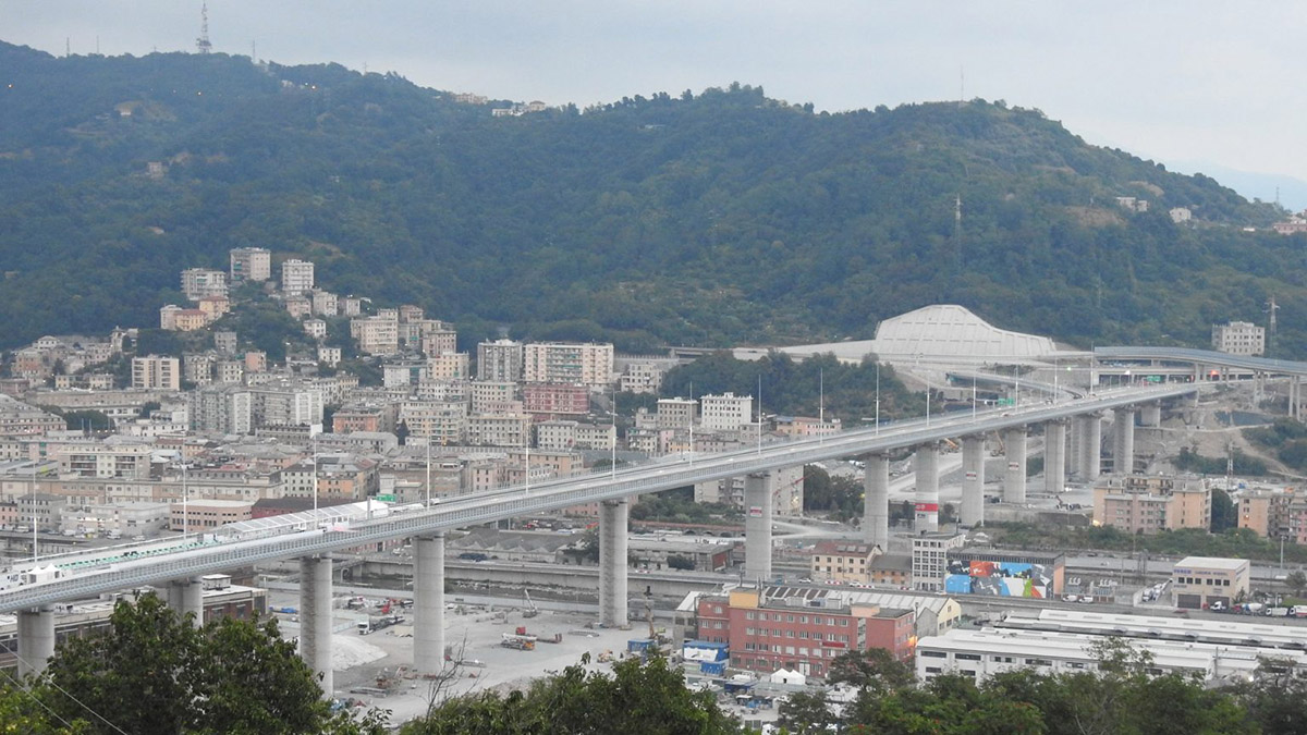 Renzo Piano's new Genoa Bridge opens to traffic in Italy