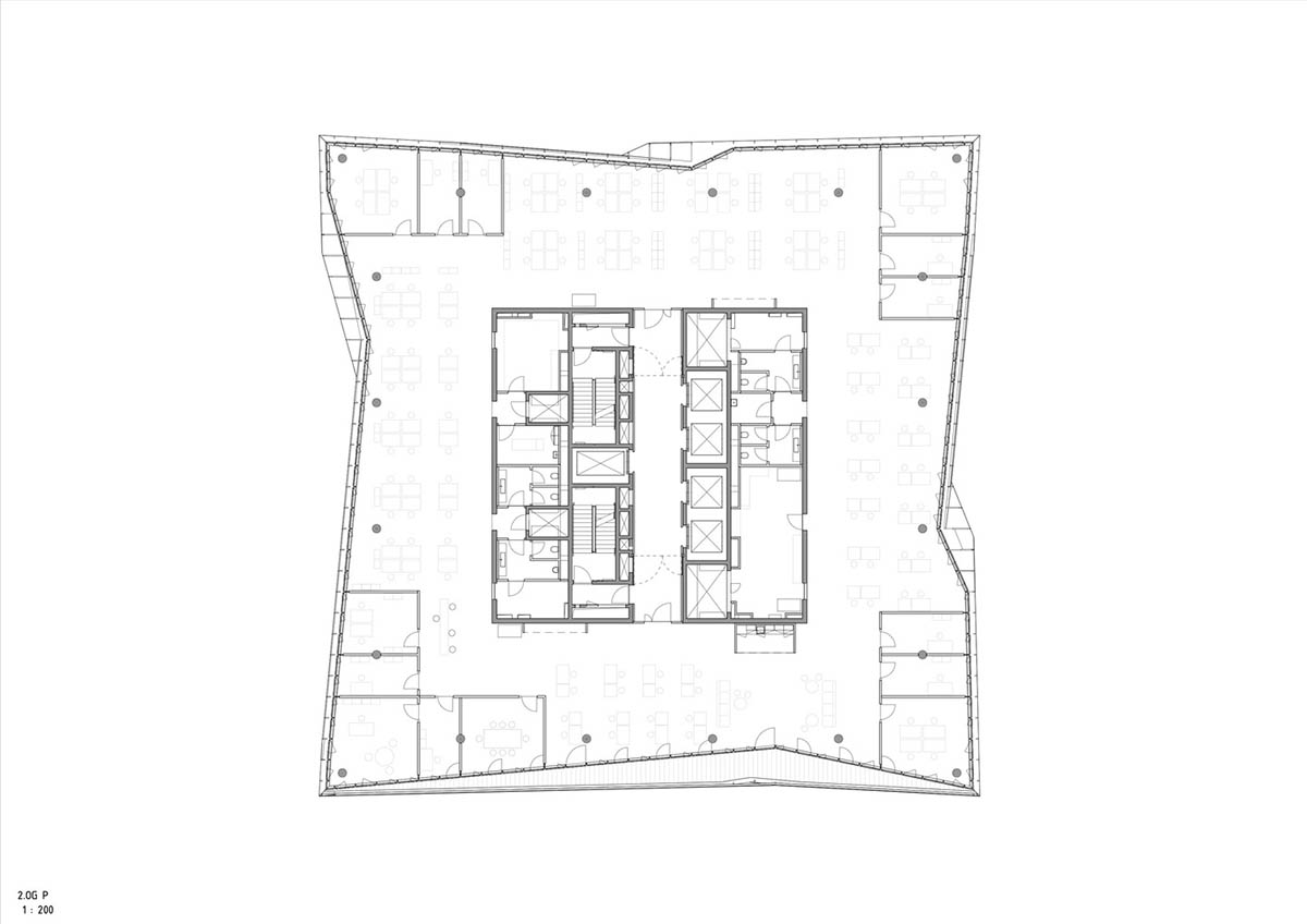 3XN's sculptural and fully glazed smart office building opens in Berlin