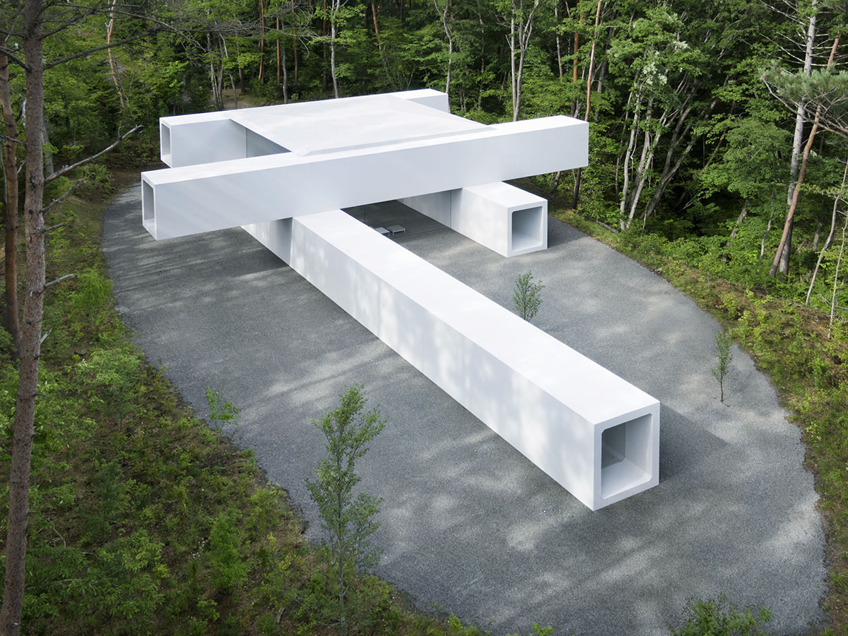 Nendo reveals tunnel-like archive and guesthouse in Nagano Prefecture, Japan
