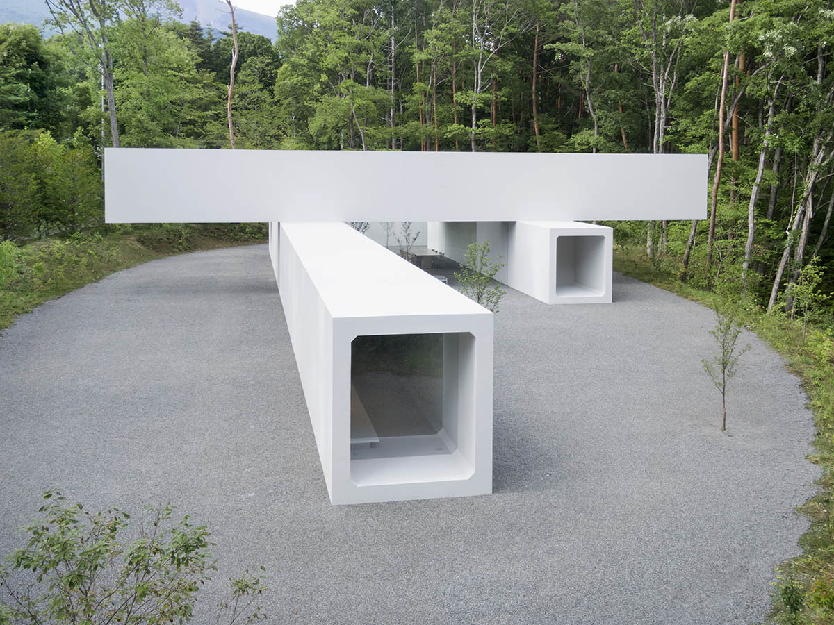 Nendo reveals tunnel-like archive and guesthouse in Nagano Prefecture, Japan