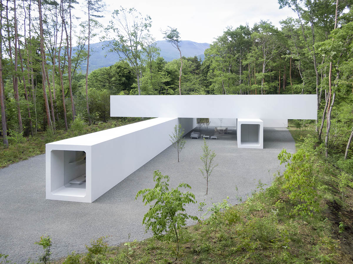 Nendo reveals tunnel-like archive and guesthouse in Nagano Prefecture, Japan
