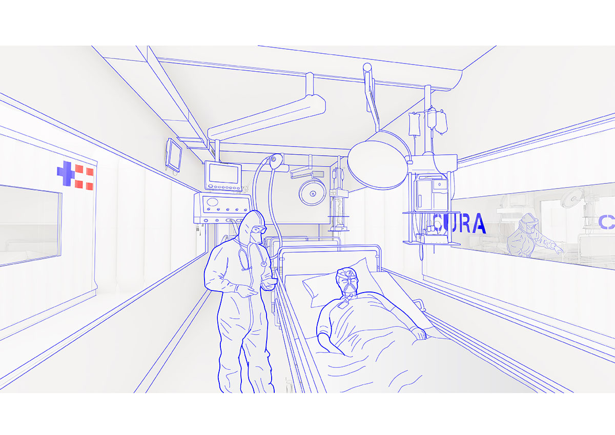 Carlo Ratti Associati designs moveable intensive care units for coronavirus patients