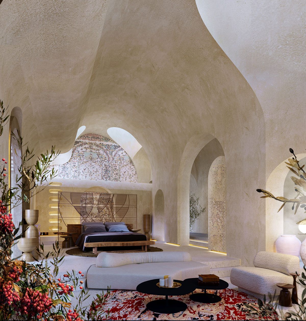 GAD creates carved-out spaces for spa hotel on an abandoned quarry in Cappadocia, Turkey