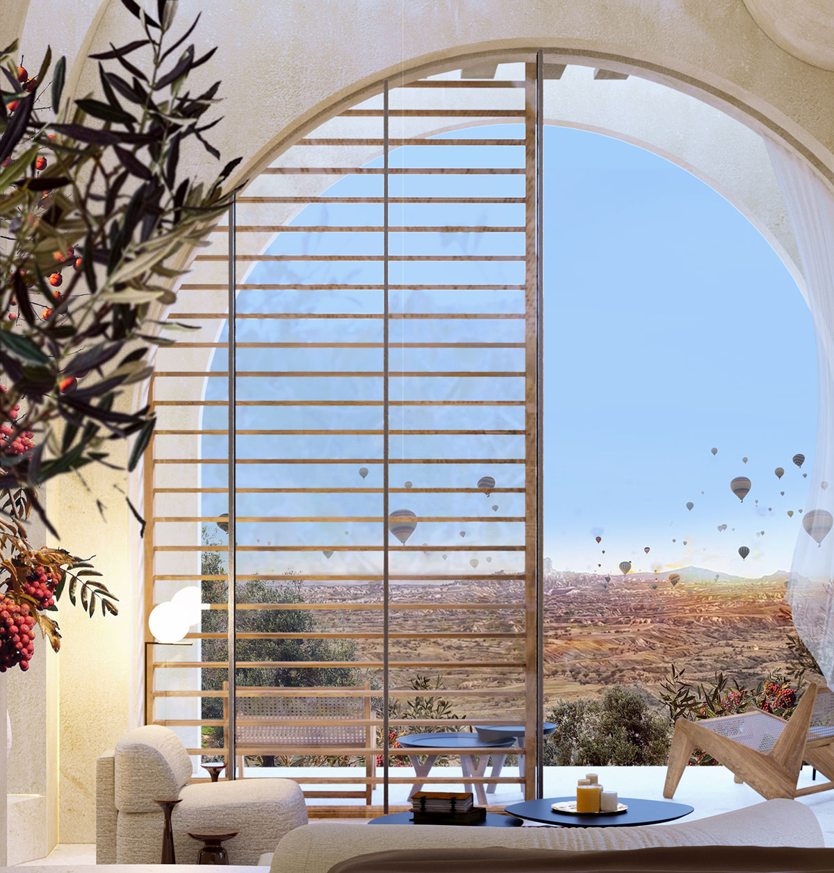 GAD creates carved-out spaces for spa hotel on an abandoned quarry in Cappadocia, Turkey