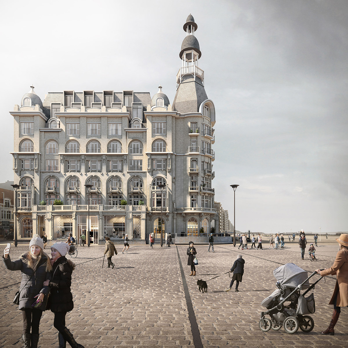 David Chipperfield Architects to restore former Grand Hotel in Nieuwpoort, Belgium