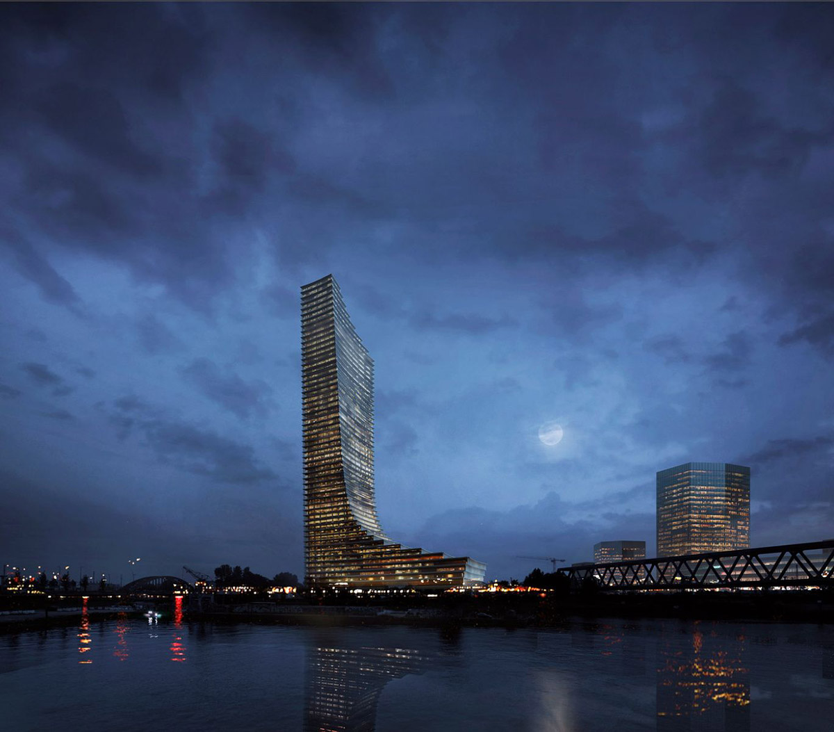 David Chipperfield's new tapered Elbtower will become the tallest tower of Hamburg