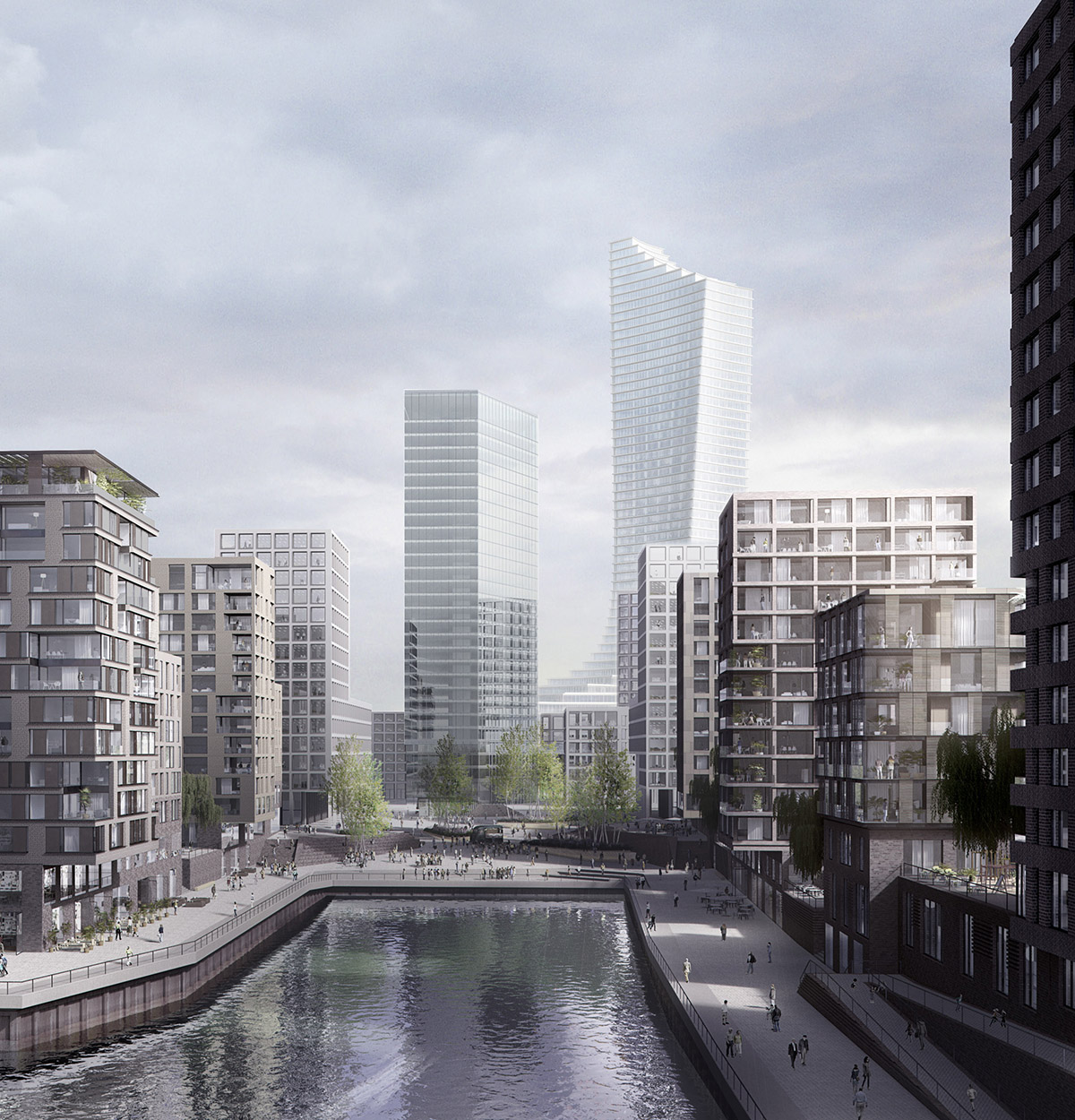 David Chipperfield's new tapered Elbtower will become the tallest tower of Hamburg