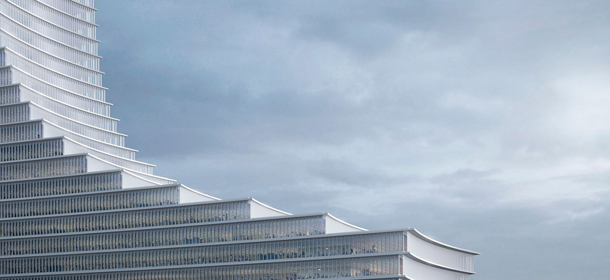 David Chipperfield's new tapered Elbtower will become the tallest tower of Hamburg