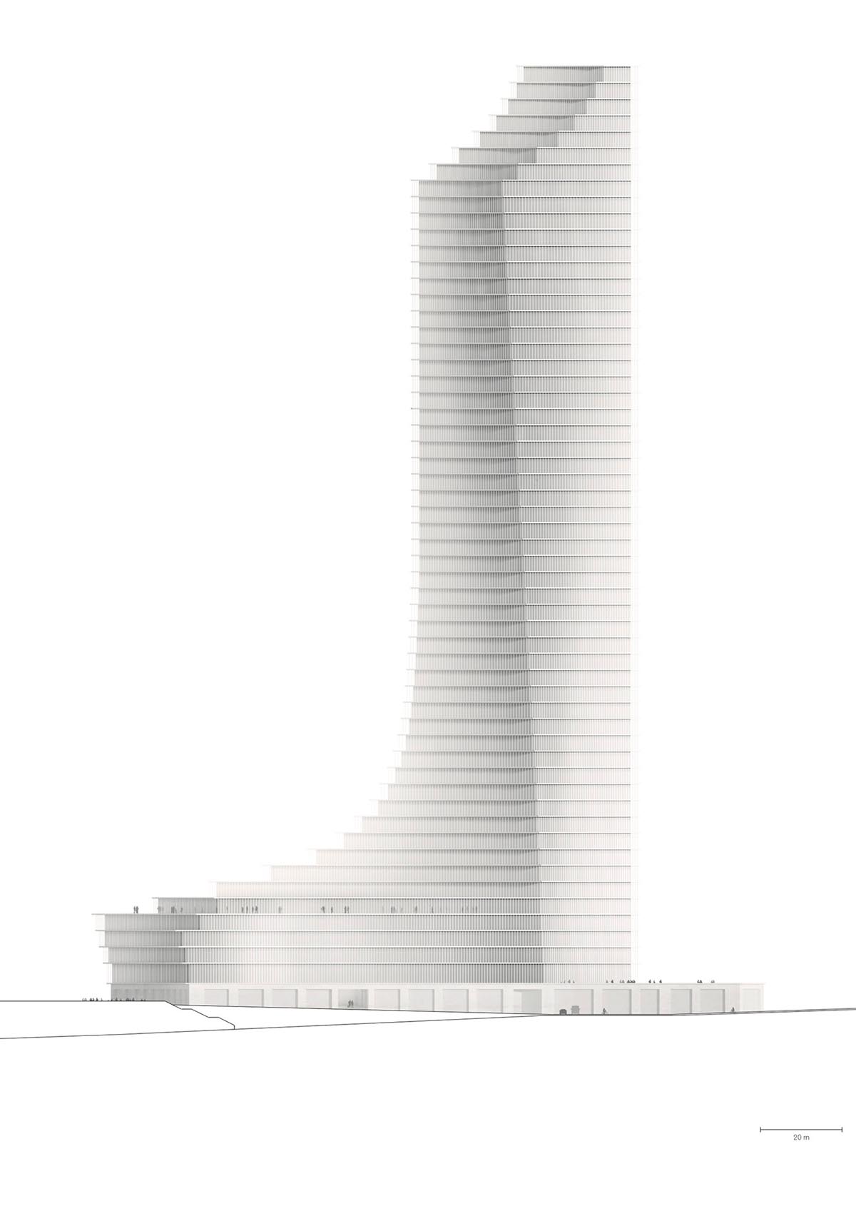 David Chipperfield's new tapered Elbtower will become the tallest tower ...