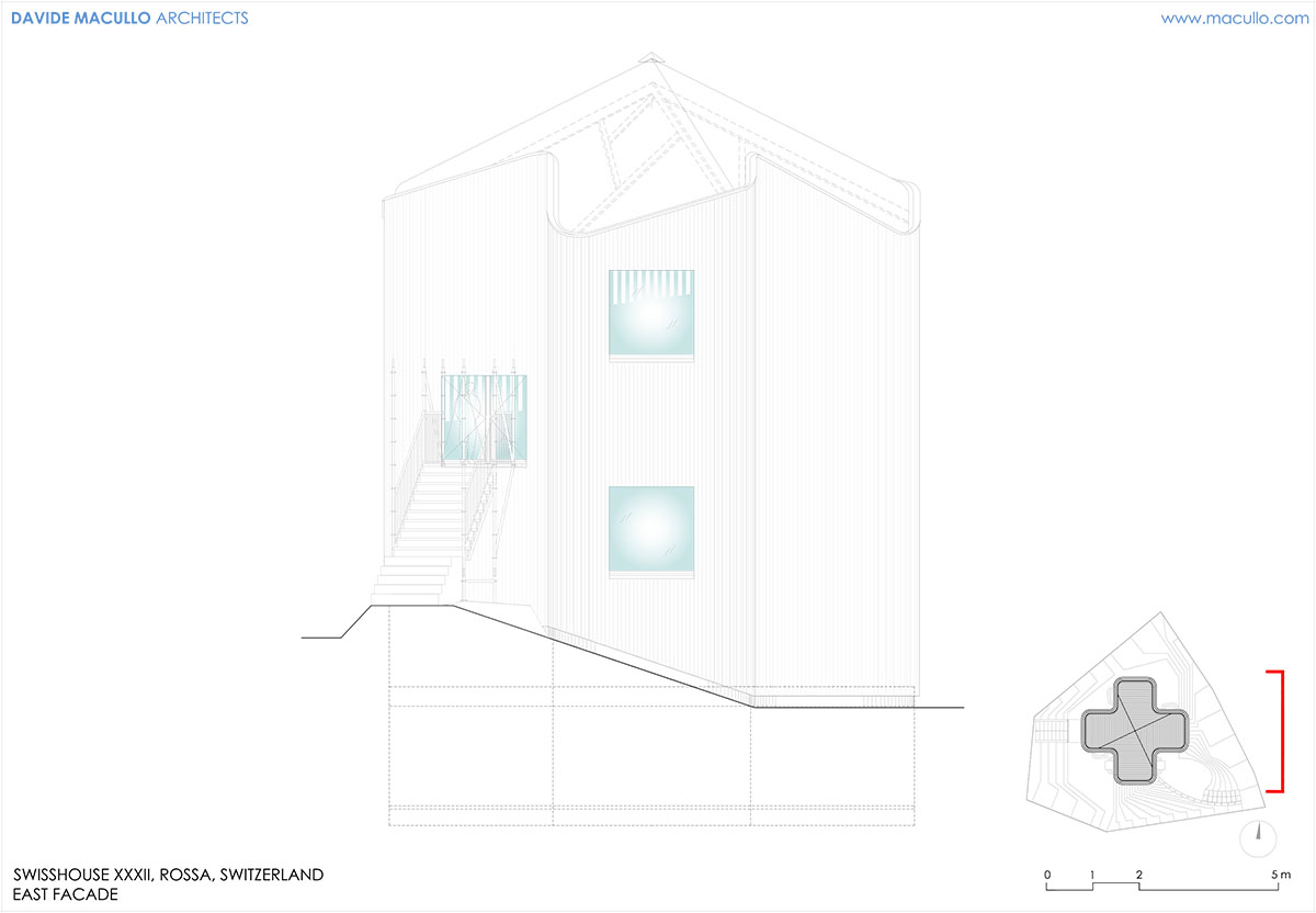 Daniel Buren, Davide Macullo, with Mario Cristiani, Galleria Continua, built this house as public art