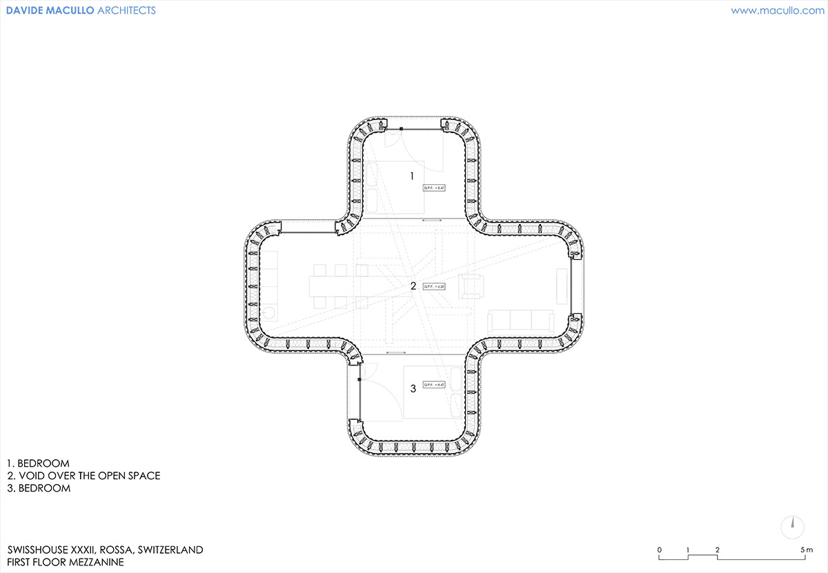 Daniel Buren, Davide Macullo, with Mario Cristiani, Galleria Continua, built this house as public art