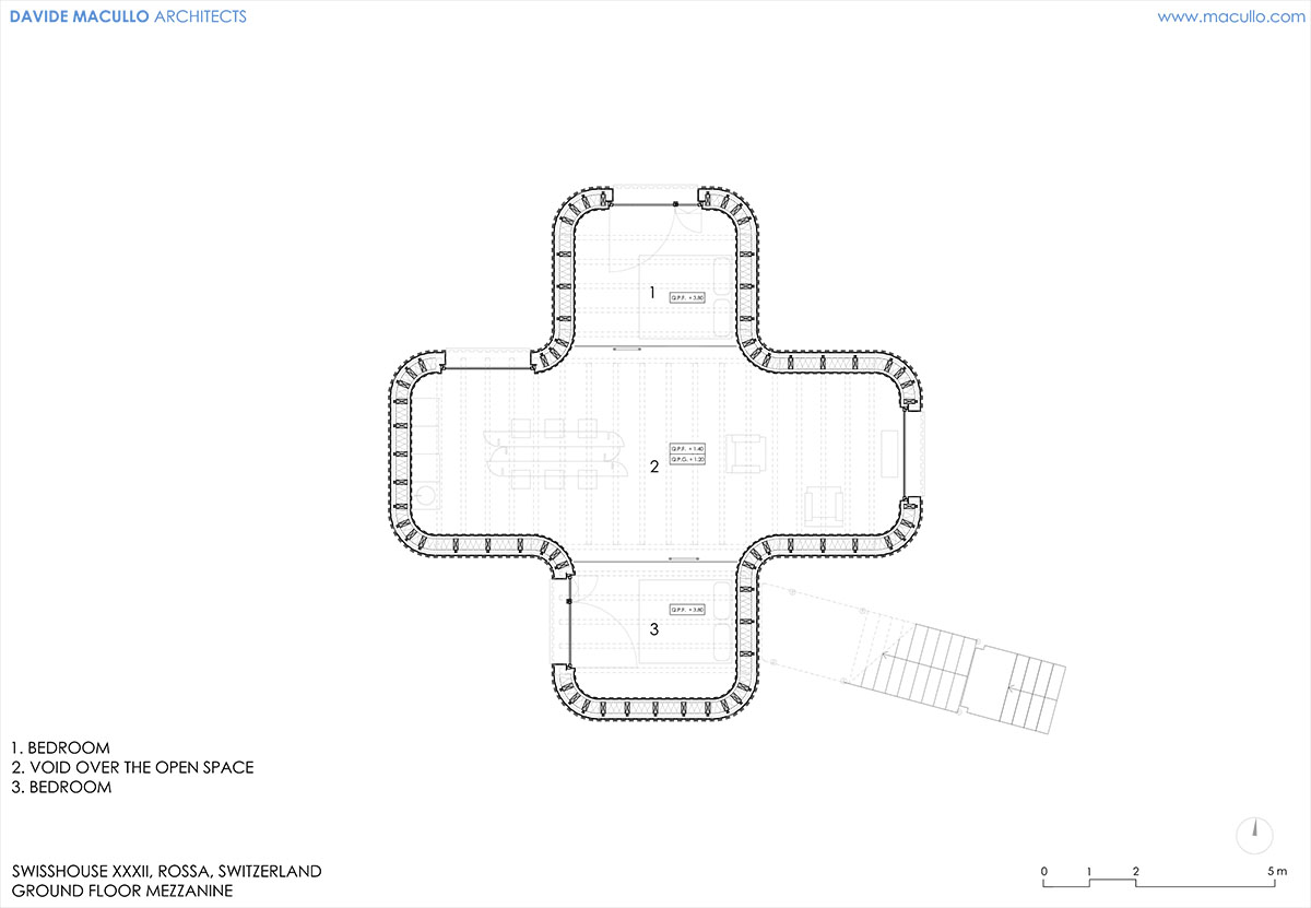 Daniel Buren, Davide Macullo, with Mario Cristiani, Galleria Continua, built this house as public art