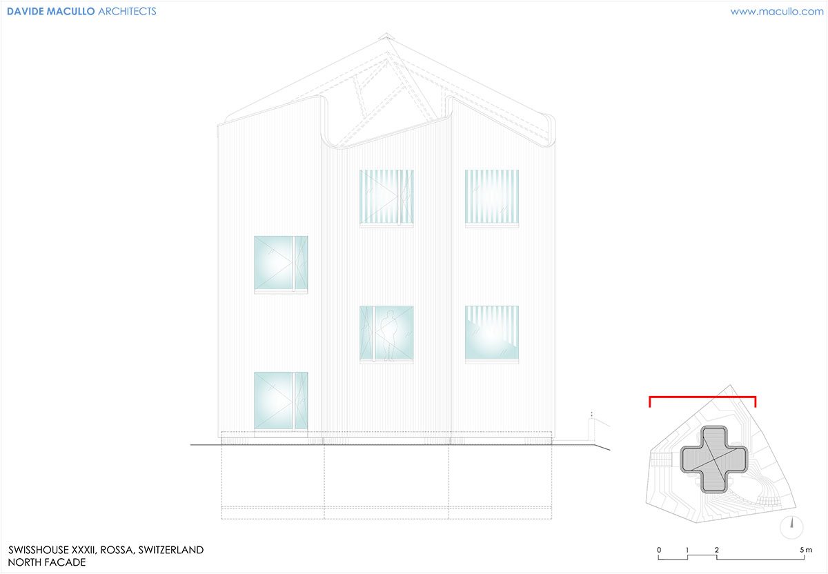 Daniel Buren, Davide Macullo, with Mario Cristiani, Galleria Continua, built this house as public art