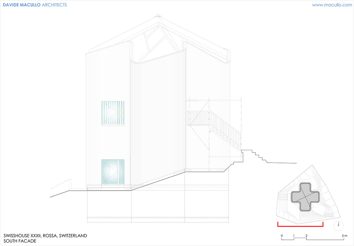 Daniel Buren, Davide Macullo, with Mario Cristiani, Galleria Continua, built this house as public art