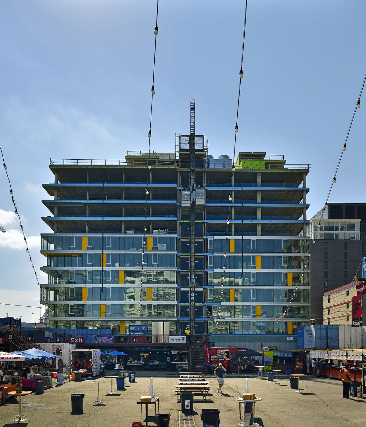ODA New York's gradually ascending mixed-use tower tops out in Washington, D.C.