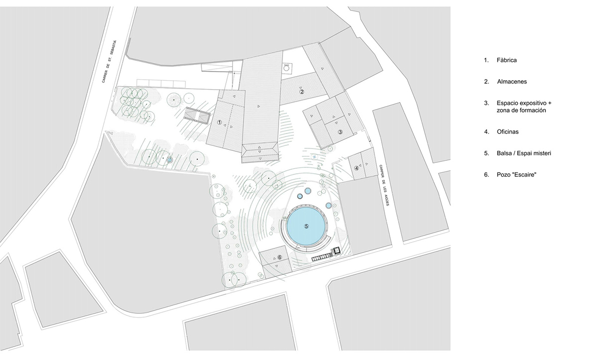 Aigua de Vilajuïga restored with vaulted bricks and exposed concrete bringing light into the space