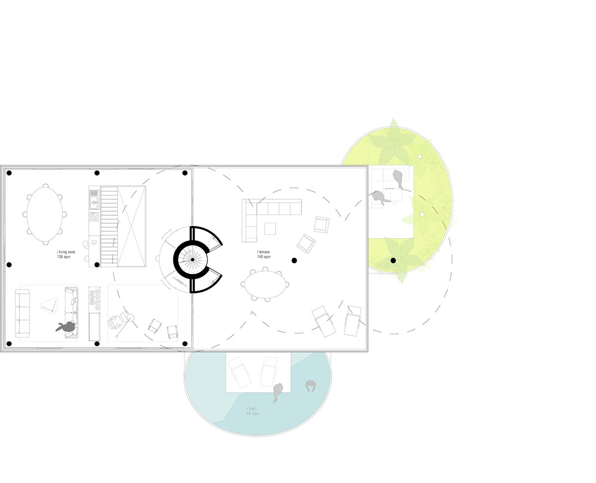 Hamonic+Masson & Associ&eacute;s wraps its new residential tower with patelliform pool terraces in Cyprus