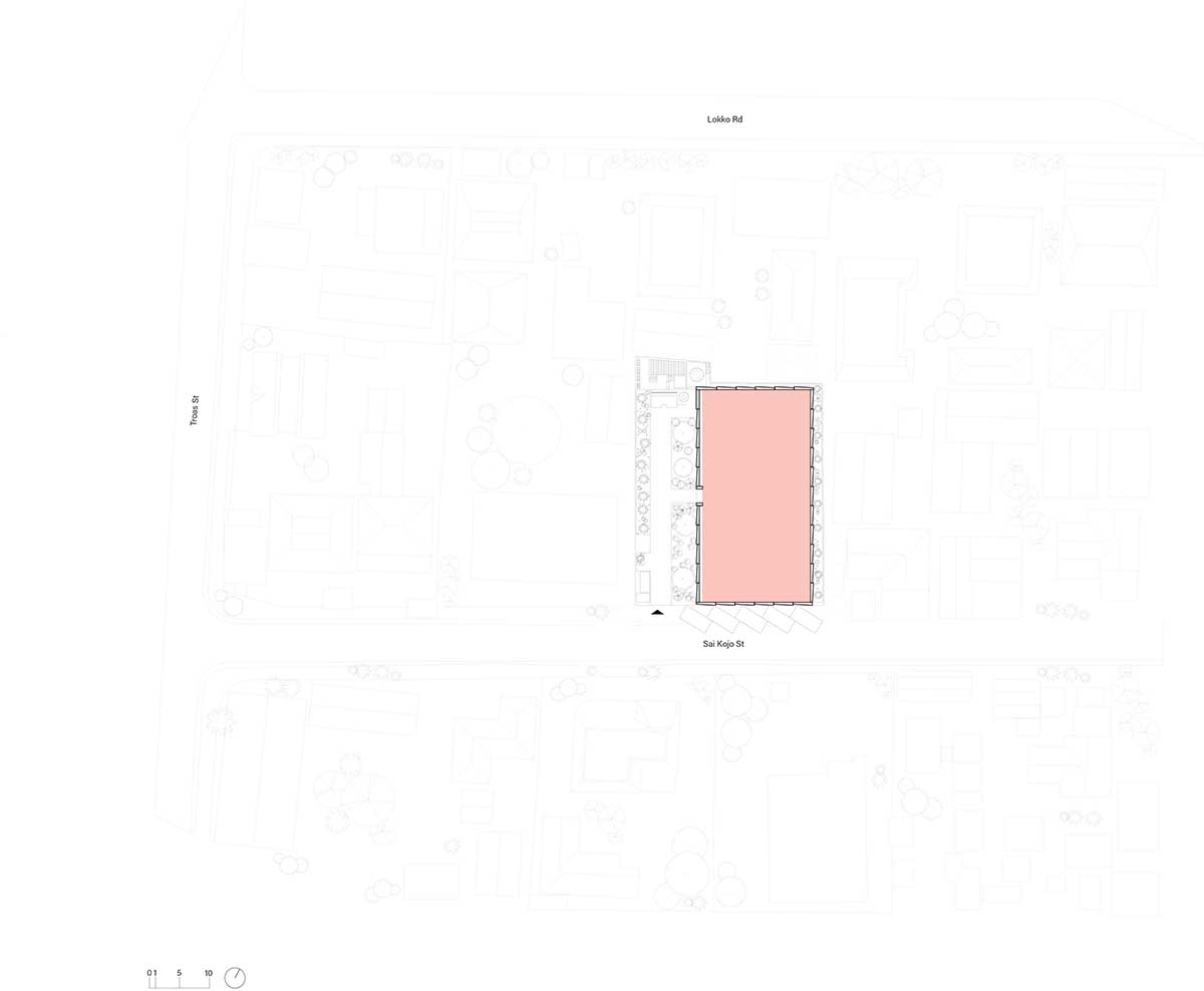 Backyard Community Club features triangular rammed earth system as a replicable prototype in Accra 