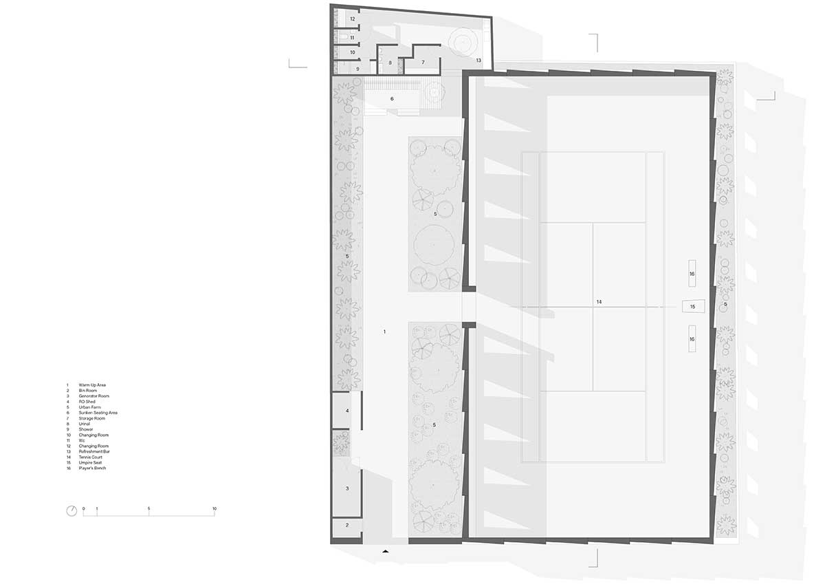 Backyard Community Club features triangular rammed earth system as a replicable prototype in Accra 