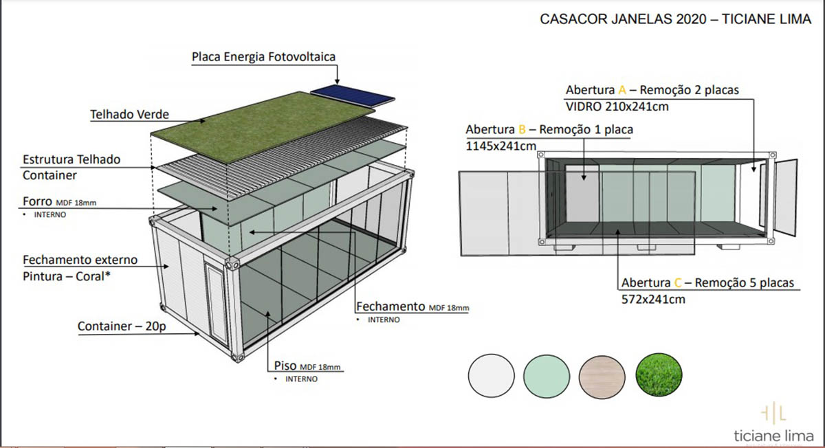 Ticiane Lima Arquitetura & Interiores creates container-like home that is fully open to nature