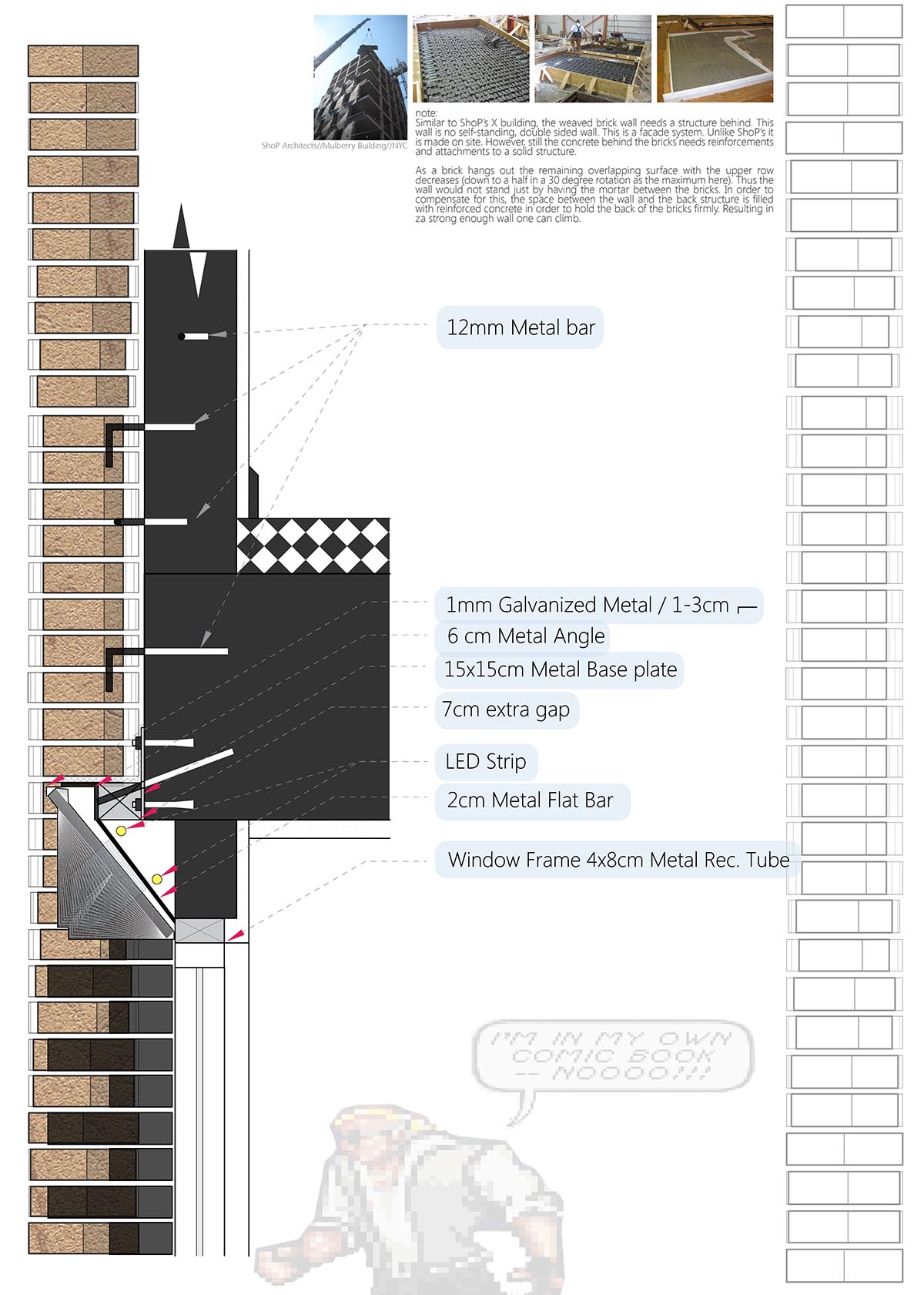 Sstudiomm built parametric brick façade for a house by using traditional on-site craft techniques