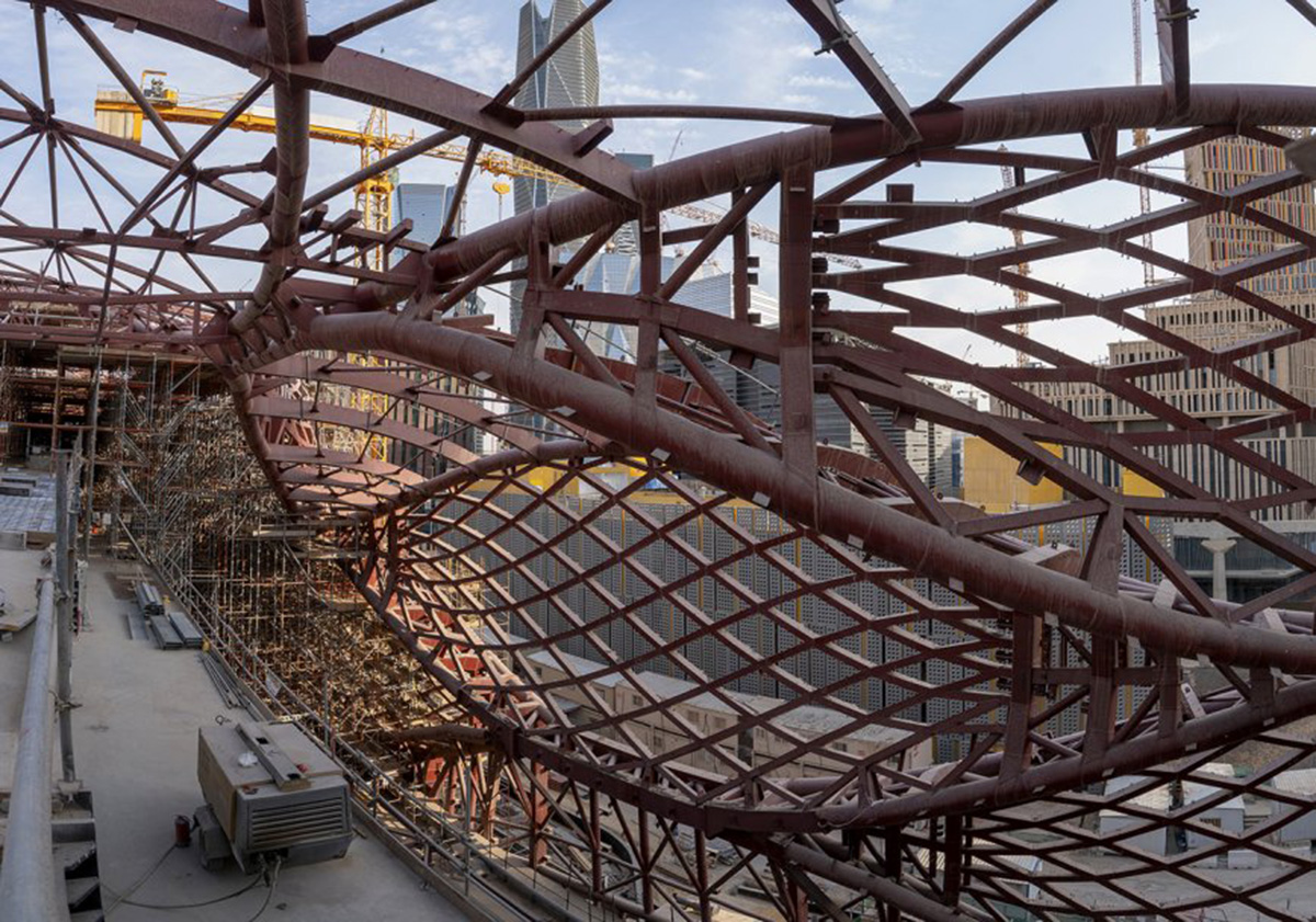 Zaha Hadid Architects' parametrically-designed metro station takes shape in Riyadh