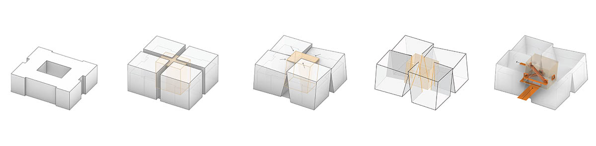 aoe built ShuiFa Info Town Property Exhibition Centre with all-white perforated volumes in China