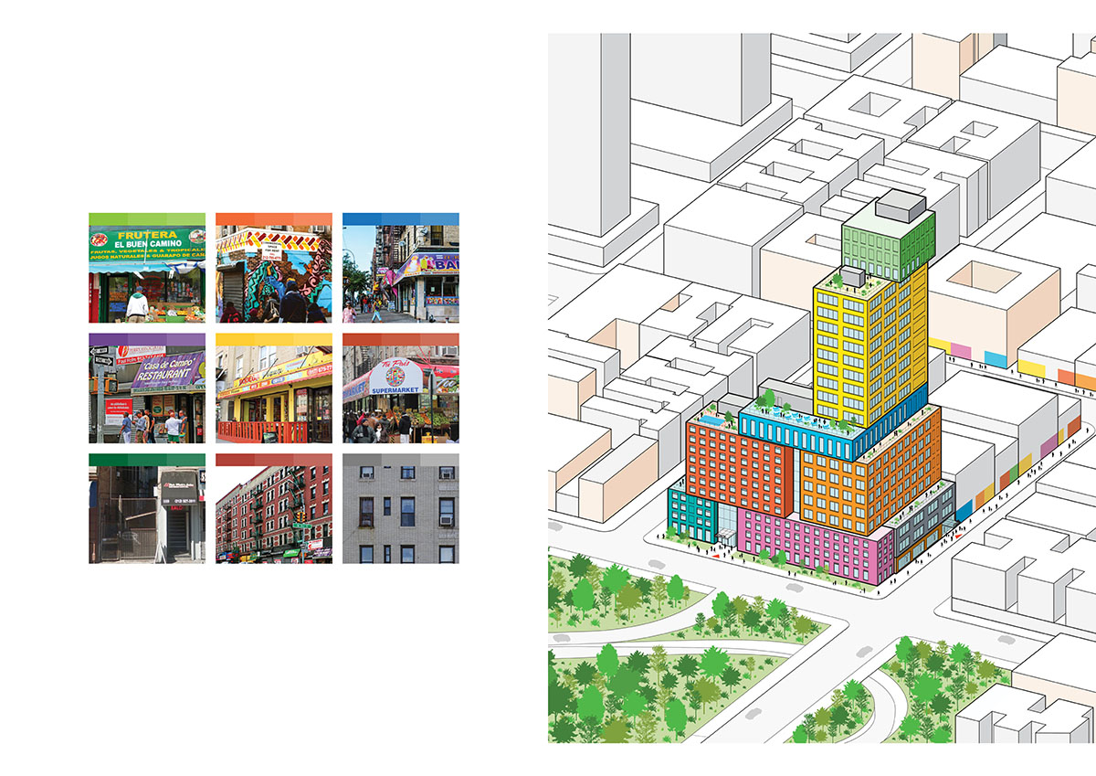MVRDV's first US project breaks ground with colorful stack of boxes