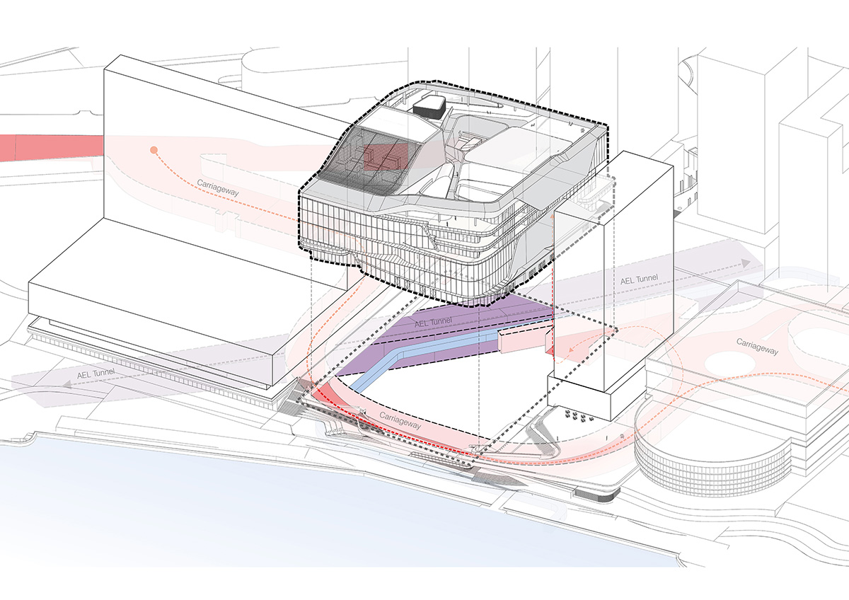 UNStudio's new world class theatre is comprised of interlocking transparent volumes in Hong Kong