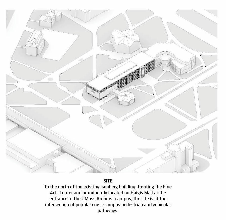 BIG creates entrance with accordion-like pillars for Business Innovation Hub at Massachusetts