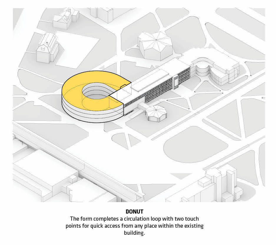 BIG creates entrance with accordion-like pillars for Business Innovation Hub at Massachusetts
