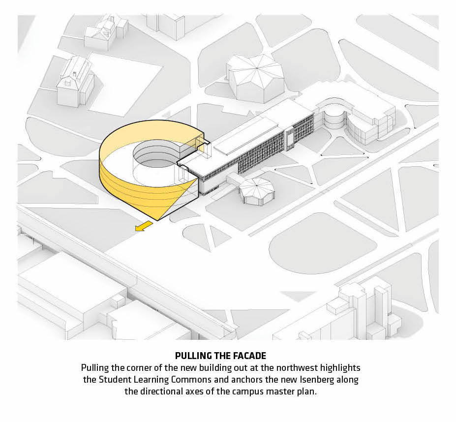 BIG creates entrance with accordion-like pillars for Business Innovation Hub at Massachusetts