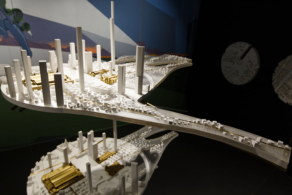 Russian Pavilion presents Russian railways with glamorous paintings in Venice Biennale