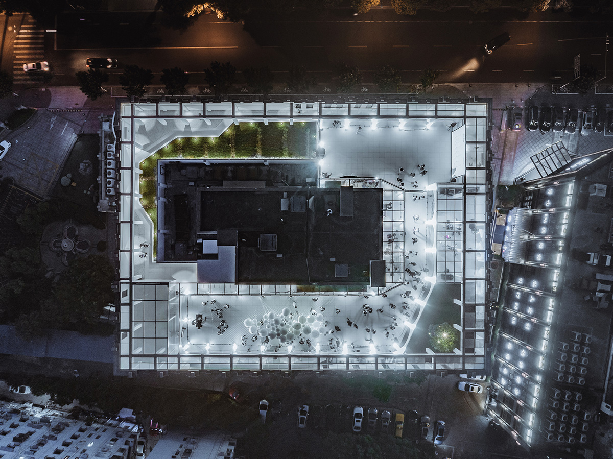 Wutopia Lab Created a 3D Green Landscape with Perforated Aluminum Panels in Shanghai