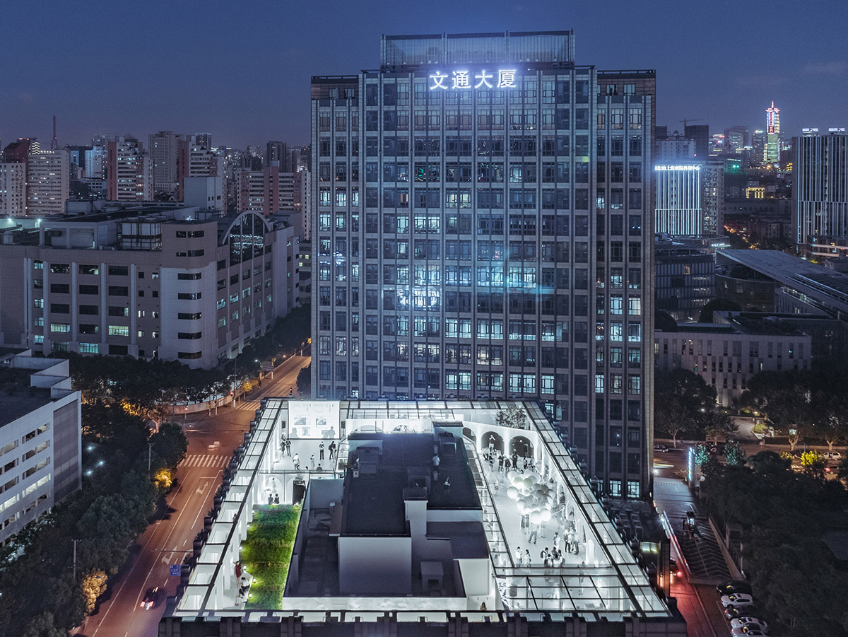 Wutopia Lab Created a 3D Green Landscape with Perforated Aluminum Panels in Shanghai