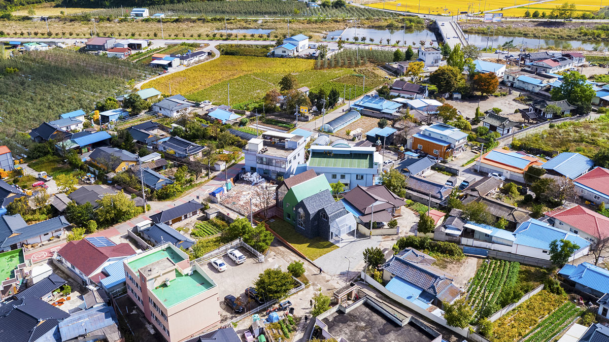 JYA-RCHITECTS designs childcare center with pitched roofs and colorful units in South Korea