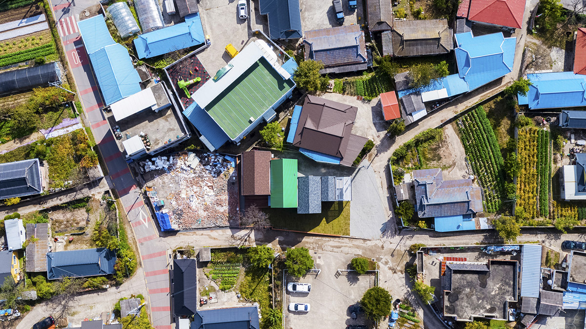 JYA-RCHITECTS designs childcare center with pitched roofs and colorful units in South Korea