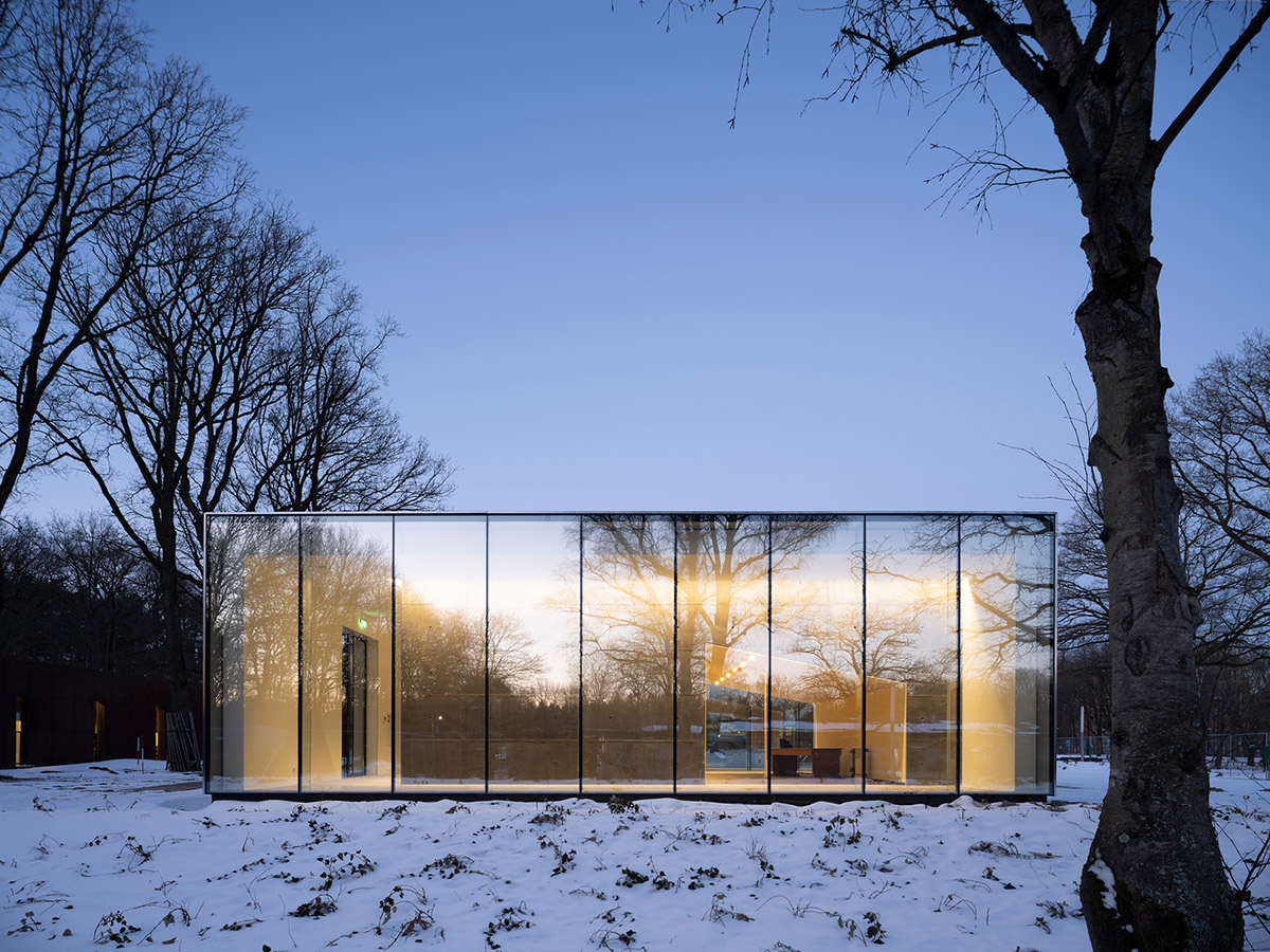 Inbo BV redesigns historic prisoner camp site with reflective pavilion and underground museum