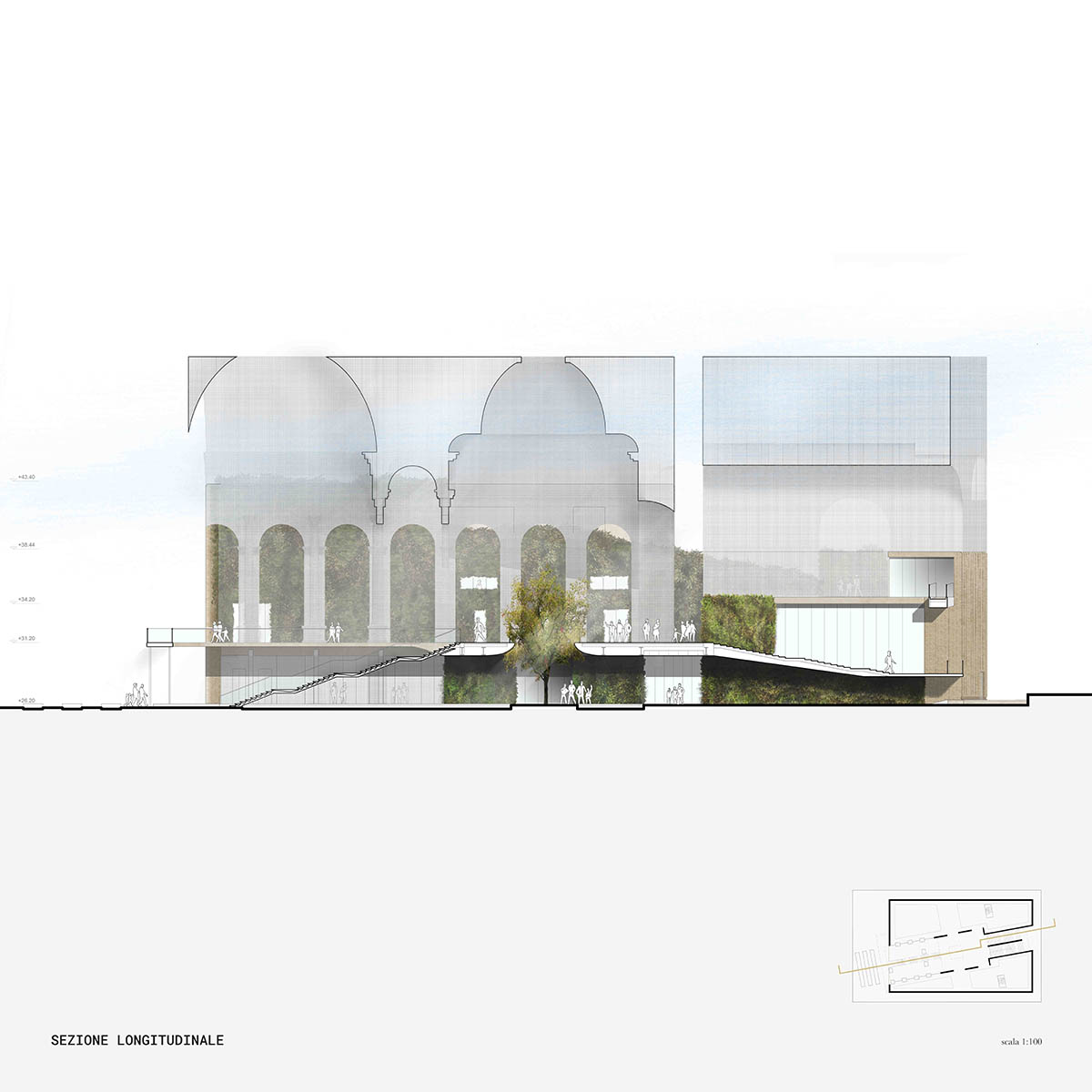 Dodi Moss designs transparent pavilion made of metal mesh for Italian Pavilion at Expo 2020 Dubai