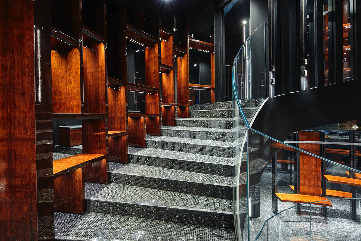 Ateliers Jean Nouvel wraps Dolce & Gabbana's Seoul store with four pillars made of black granite
