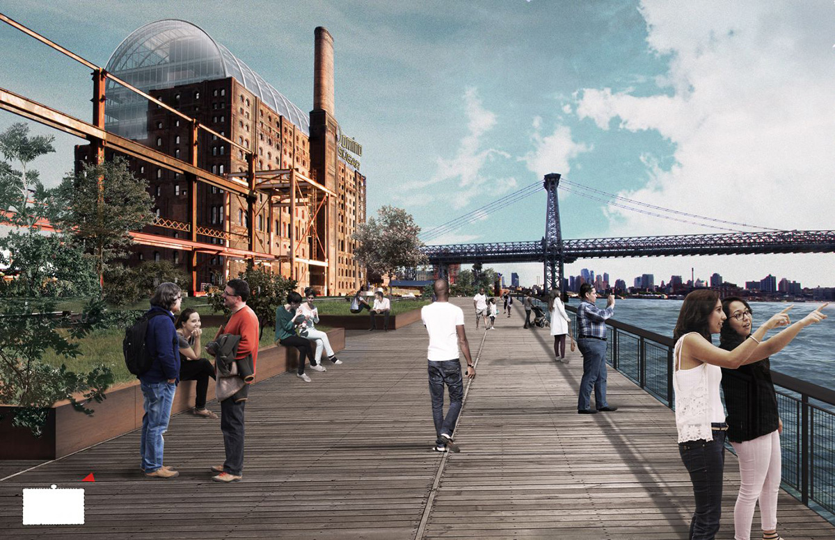 PAU Studio Unveils Revised Plans For Domino Sugar Refinery In Williamsburg, Brooklyn