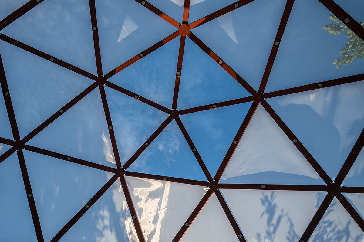 ETH Zurich students create timber geodesic dome made solely from waste 