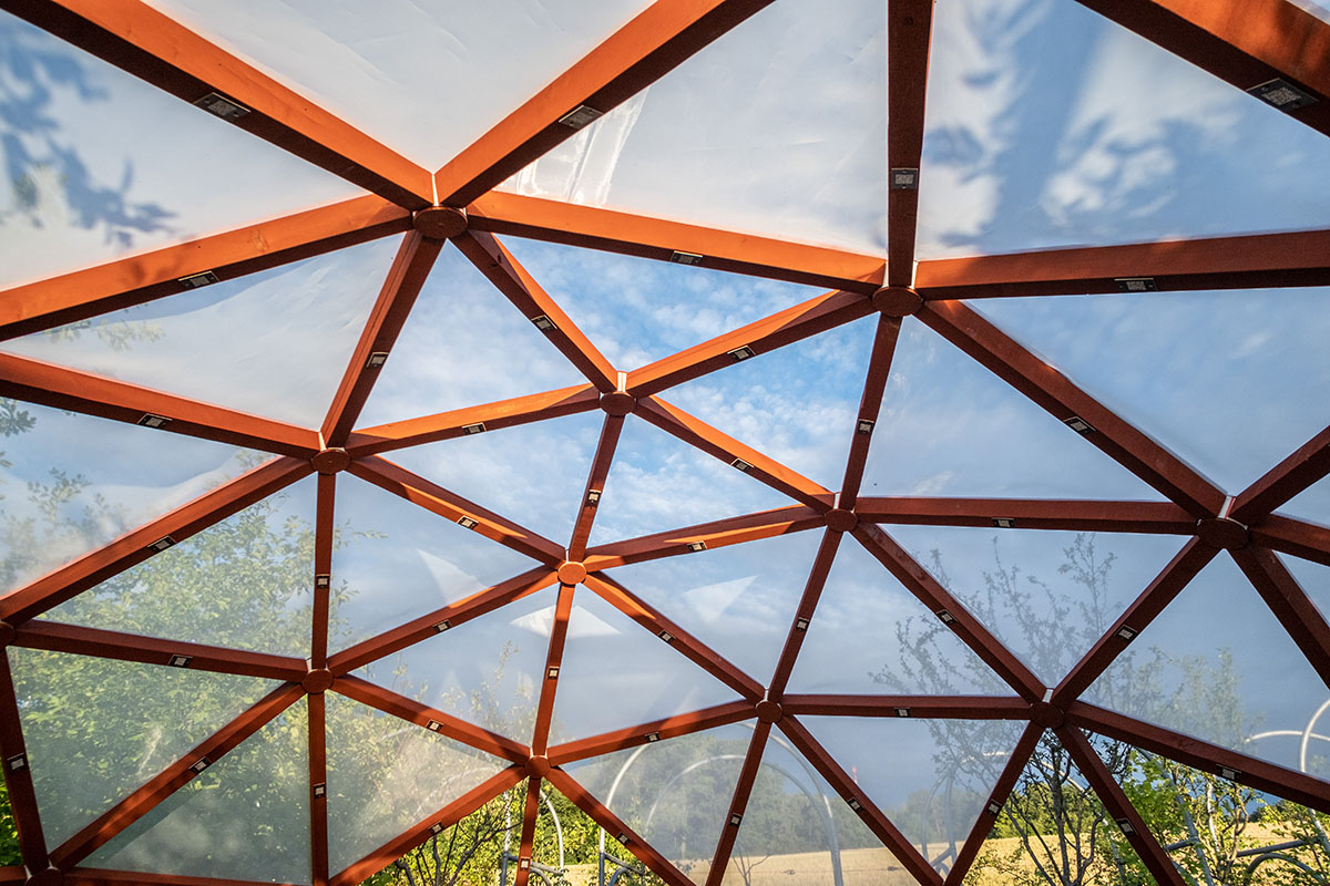 ETH Zurich Students Create Timber Geodesic Dome Made Solely From Waste