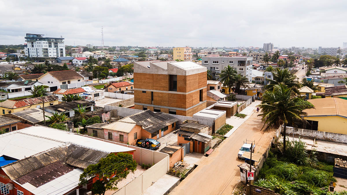 Adjaye Associates built a new home for dot.ateliers' community and art space in Accra