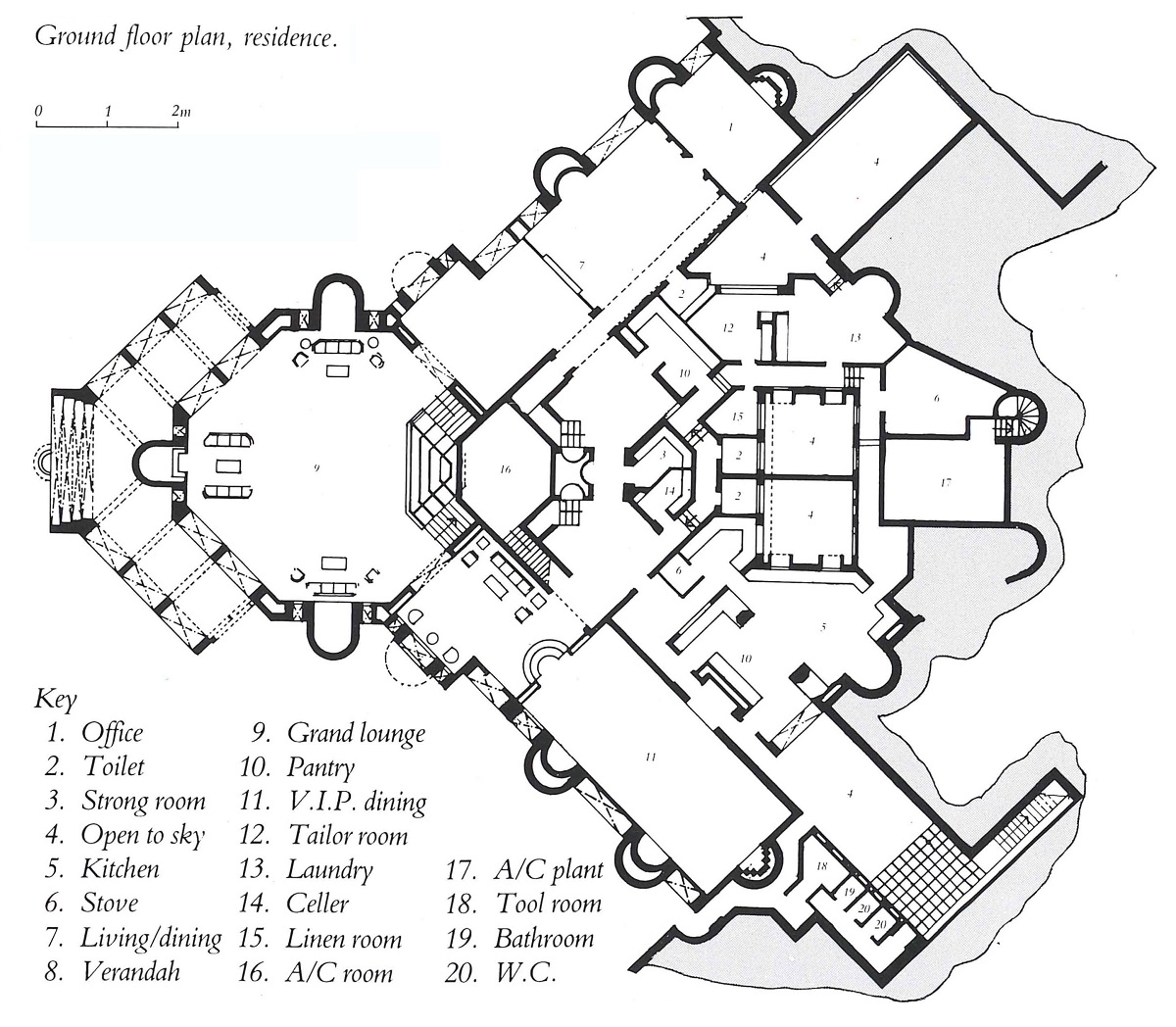 A Brick Sculpture To Work In: Satish Gujral-Designed Embassy of Belgium, New Delhi