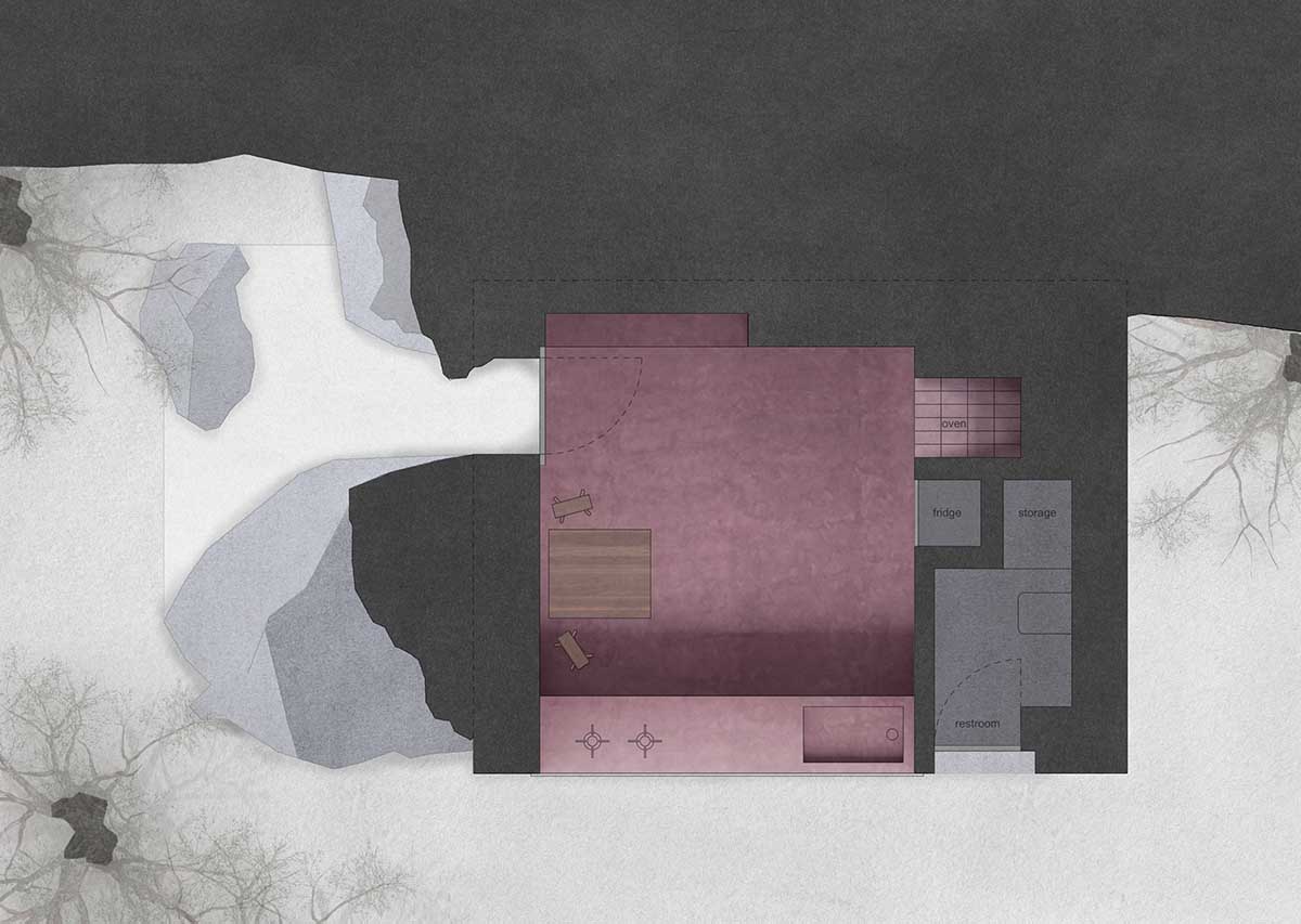 Mar Plus Ask designs a pair of tiny retreats that are washed by pink and purple tones in Mallorca